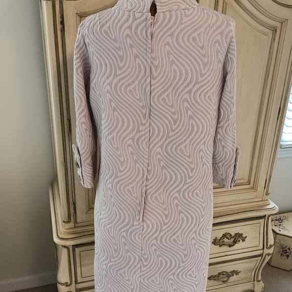 BEAUTIFUL 60S PINK AND GREEN MATLASSE DRESS! - Picture 12 of 16